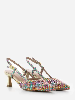 Sandali T.55 Treccia Laminato Multicolor