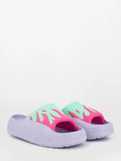 NYU Slide Fuxia / Green