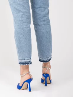 Chanel Emily Bluette In Raso E Maxi Strass -Birkenstock Italia aldo castagna chanel emily bluette in raso e maxi strass3