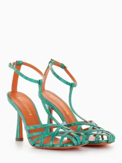 Sandali Lidia In Pelle Reflex Verde