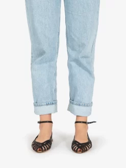 Sandali In Nappa Neri