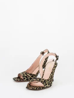 Sandali In Tessuto Leopardato Punta Squadrata -Birkenstock Italia anna f sandali in tessuto leopardato punta squadrata4