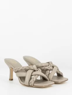 Ash Mules Mina Bis Nappa Foulard Pearl