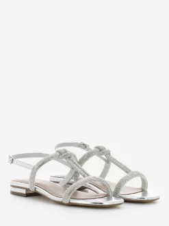 Bibi Lou Sandalo Basso Glitter Plata / Silver