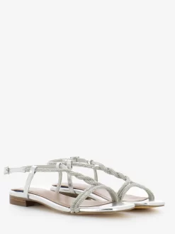 Bibi Lou Sandalo Basso Glitter Silver