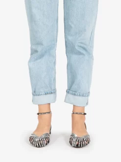 Bibi Lou Sandalo Basso Serabi Con Strass Nero