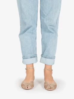 Bibi Lou Sandalo Basso Serabi Con Strass Nude