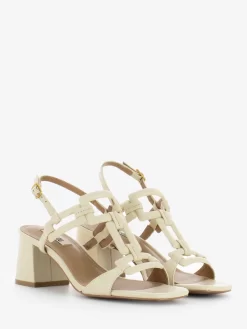 Bibi Lou Sandalo Fascia Geometrica Off White