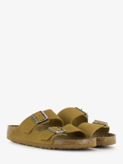 Birkenstock Arizona Pelle Scamosciata Goffrata Corduroy Cork Brown