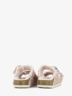 Birkenstock Arizona Shearling Light Rose Suede Leather -Birkenstock Italia birkenstock arizona shearling light rose suede leather3