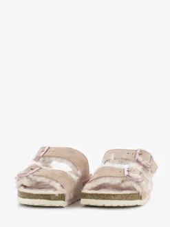 Birkenstock Arizona Shearling Light Rose Suede Leather -Birkenstock Italia birkenstock arizona shearling light rose suede leather4