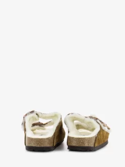 Birkenstock Arizona Shearling Mink Suede Leather -Birkenstock Italia birkenstock arizona shearling mink suede leather3