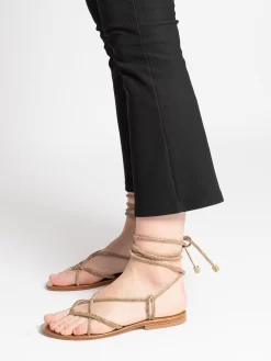 Birkenstock Italia -Birkenstock Italia capri infradito microcristalli ambra con lacci schiava2