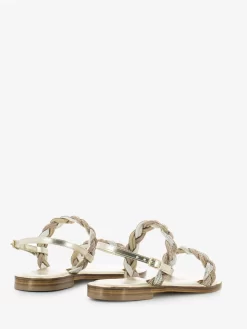 Sandali In Nappa Con Microcristalli Platino -Birkenstock Italia capri sandali in nappa con microcristalli platino3