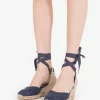 Castañer Espadrillas Carina Canvas Azul Oscuro 70mm