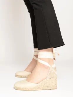 Castañer Espadrillas Carina Canvas Ivory