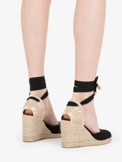 Castañer Espadrillas Carina Canvas Nere 90mm -Birkenstock Italia castaner espadrillas carina canvas nere 90mm3