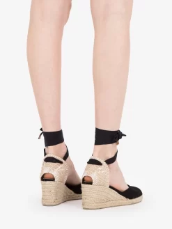 Castañer Espadrillas Carina Canvas Nero 70mm -Birkenstock Italia castaner espadrillas carina canvas nero 70mm3