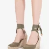 Castañer Espadrillas Carina Canvas Olive 95mm