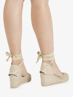Castañer Espadrillas Carina Canvas Sand 70mm -Birkenstock Italia castaner espadrillas carina canvas sand 70mm3