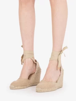 Castañer Espadrillas Carina Canvas Sand 95mm