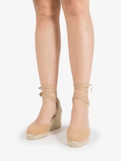 Castañer Espadrillas Carina Canvas Tostado 70mm