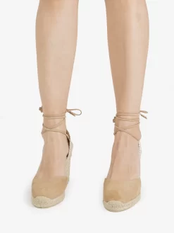 Castañer Espadrillas Carina Nabuk Tostado 90mm
