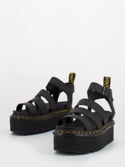 Dr. Martens Sandali Blaire Quad Black Hydro Leather -Birkenstock Italia dr martens sandali blaire quad black hydro leather4