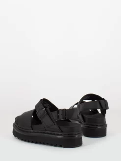 Dr. Martens Sandali Voss Black Hydro Leather -Birkenstock Italia dr martens sandali voss black hydro leather3