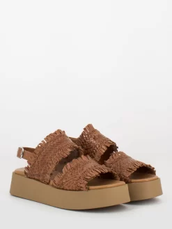 Sandali Platform Venezia Light Sole Cognac
