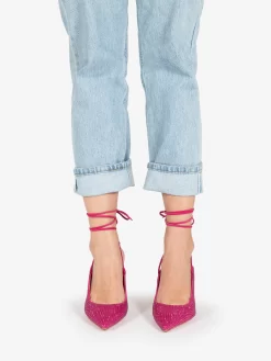 Chanel Camoscio Con Strass Fuxia