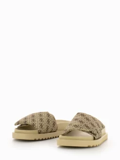 Guess Ciabatta Fabetzy Beige / Brown -Birkenstock Italia guess ciabatta fabetzy beige brown4