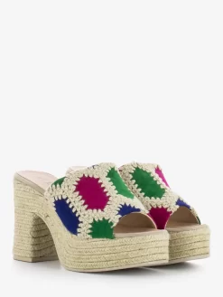 Ciabatta Country Patch Multi Fuxia