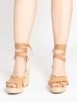 Espadrillas Open-toe Astra Pique Summer Cammello