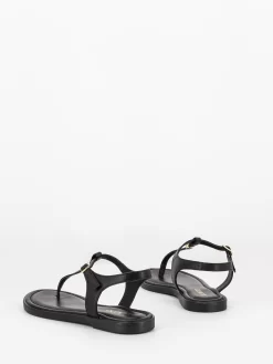 Infradito In Pelle Neri Con Maxi Cristallo -Birkenstock Italia il laccio infradito in pelle neri con maxi cristallo3