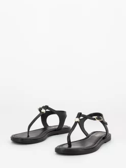 Infradito In Pelle Neri Con Maxi Cristallo -Birkenstock Italia il laccio infradito in pelle neri con maxi cristallo4