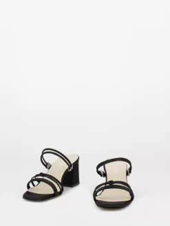 Sandali In Raso Neri Con Fasce Sottili -Birkenstock Italia il laccio sandali in raso neri con fasce sottili4