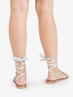 Sandali Infradito Schiava Laminati Argento -Birkenstock Italia il laccio sandali infradito schiava laminati argento3