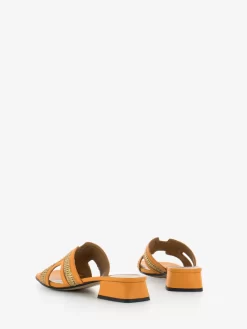 Ciabatta Rafia E Pelle Orange -Birkenstock Italia le gazzelle ciabatta rafia e pelle orange3