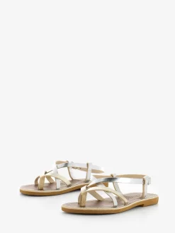 Sandali Infradito Laminati Argento/oro -Birkenstock Italia le salentine sandali infradito laminati argento oro4