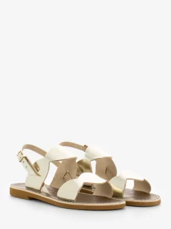 Sandali Vacchetta Oro Doppia Fascia Smerlo