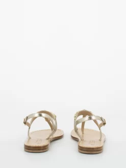 Sandali Infradito Champagne / Ambra Con Cristalli -Birkenstock Italia moda positano sandali infradito champagne ambra con cristalli3