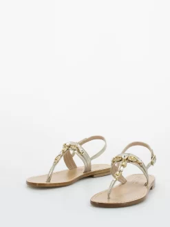 Sandali Infradito Champagne / Ambra Con Cristalli -Birkenstock Italia moda positano sandali infradito champagne ambra con cristalli4