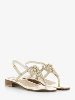 Sandali Infradito Naturale T.30 Con Opali