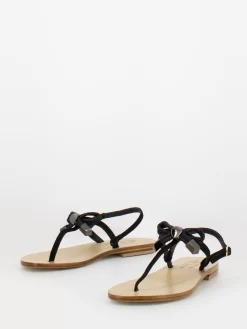 Sandali Infradito Neri Con Fiocco -Birkenstock Italia moda positano sandali infradito neri con fiocco 24