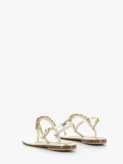 Sandali Infradito Platino Con Strass Tricolore -Birkenstock Italia moda positano sandali infradito platino con strass tricolore3