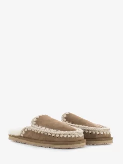 Mou Suede Slipper Full Eskimo Stitch Pkbro