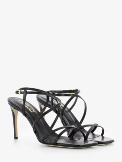 Sandali Mony 17 Punta Quadrata Neri