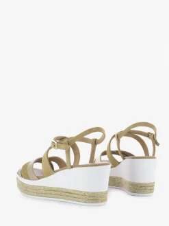 Nero Giardini Sandalo Con Zeppa Bianco / Ambra -Birkenstock Italia nero giardini sandalo con zeppa bianco ambra3