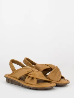 Sandali In Nappa Grano Con Nodo